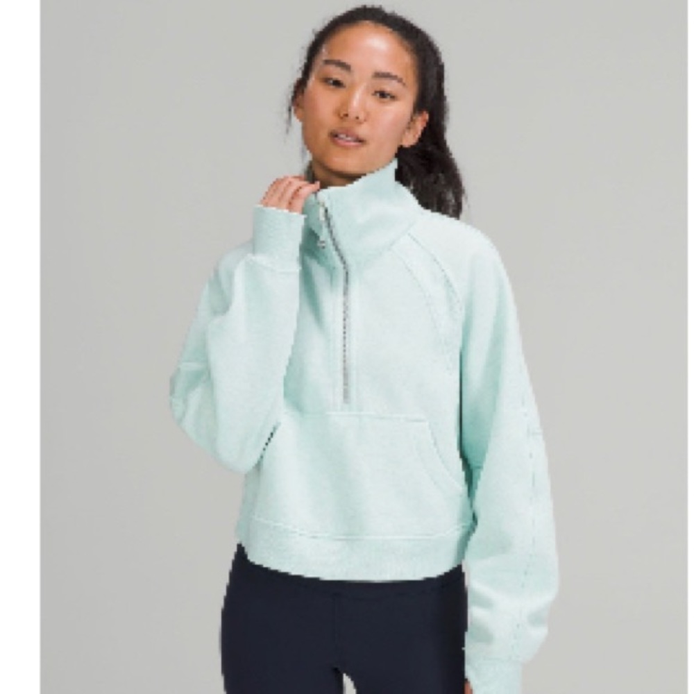 Lululemon oversized scuba funnel neck half zip